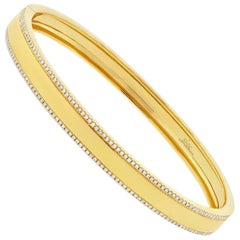 Mark Broumand 0,47 Karat Rundschliff-Diamant-Armreif aus 14 Karat Gelbgold