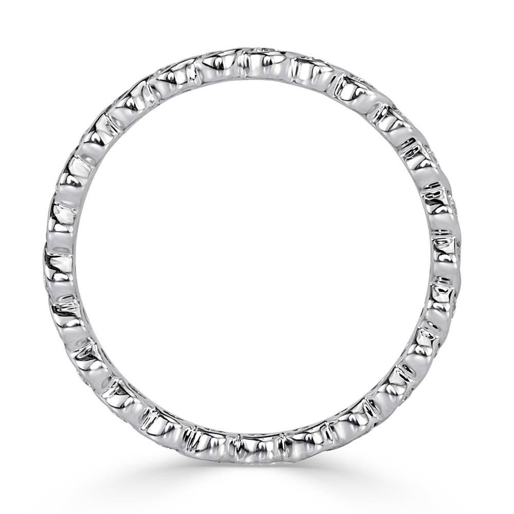 Verdrehter Memoryring von Mark Broumand, 0,50 Karat runder Diamant im Brillantschliff (Moderne) im Angebot