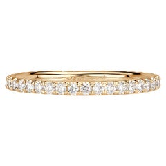 Mark Broumand - Fascia per l'eternità con diamanti rotondi taglio brillante da 0,50 carati in champagne 18 ct.
