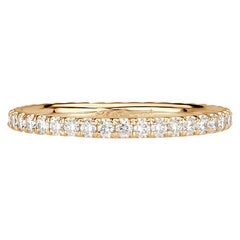 Mark Broumand 0.50ct Round Brilliant Cut Diamond Eternity Band in 18k Champagne