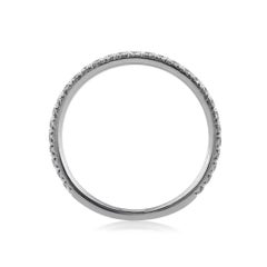 Mark Broumand 0.50 Carat Round Brilliant Cut Diamond Wedding Band in Platinum