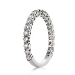 Mark Broumand 0,85 Karat runder Diamant-Ehering im Brillantschliff