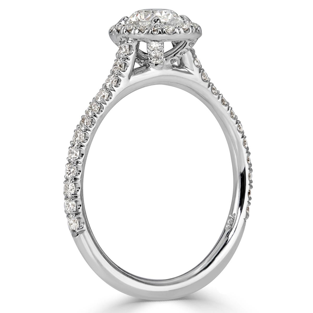Mark Broumand 1.00 Carat Oval Cut Diamond Engagement Ring In New Condition In Los Angeles, CA