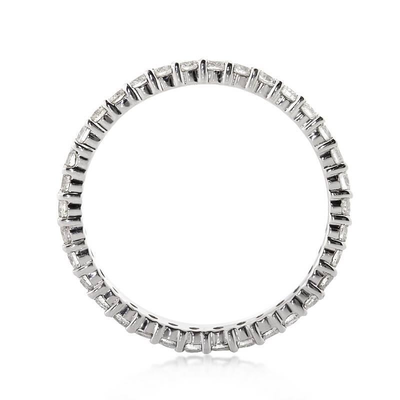 Mark Broumand 1,00 Karat runder Diamant im Brillantschliff Ewigkeitsring (Moderne) im Angebot