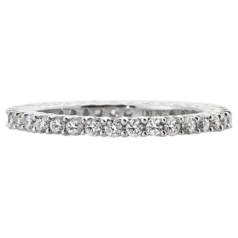 1.00ct Round Brilliant Cut Diamonds Full Eternity Wedding Ring,Gold & Platinum