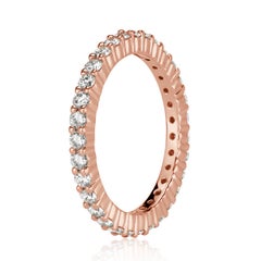 Mark Broumand 1.00ct Round Brilliant Cut Diamond Eternity Band in 18 Karat Gold