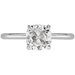 Mark Broumand 1.09 Carat Old Mine Cut Diamond Engagement Ring