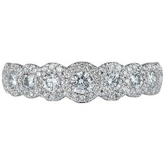 Mark Broumand 1.10 Carat Round Brilliant Cut Diamond Ring in 14 Karat Gold