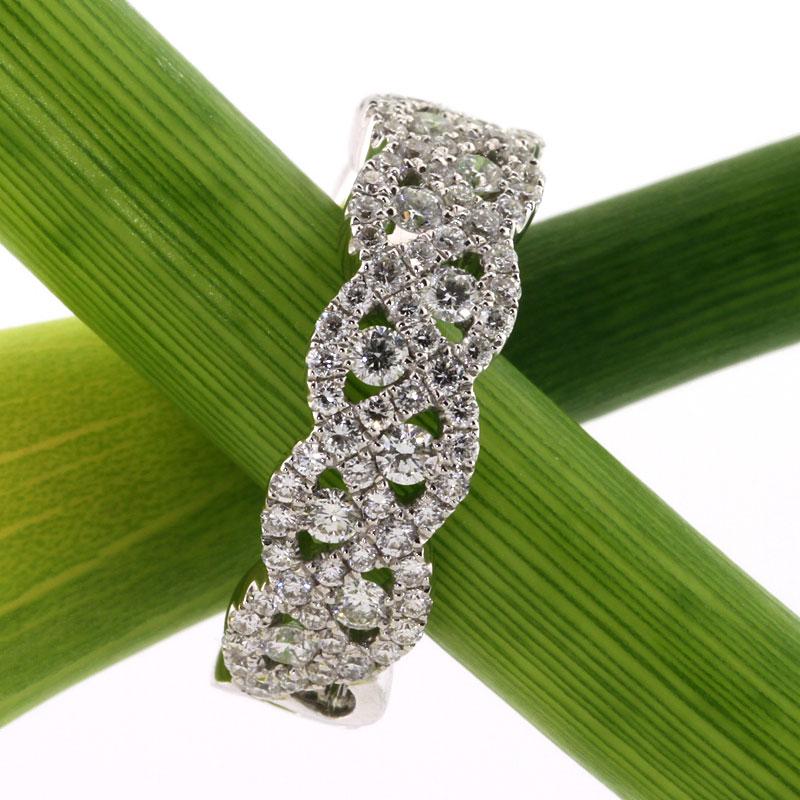 Mark Broumand Anillo de diamantes talla redonda de 1,10 quilates Corte redondo en venta