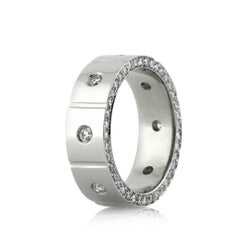 Mark Broumand 1.20 Carat Round Brilliant Cut Diamond Eternity Band