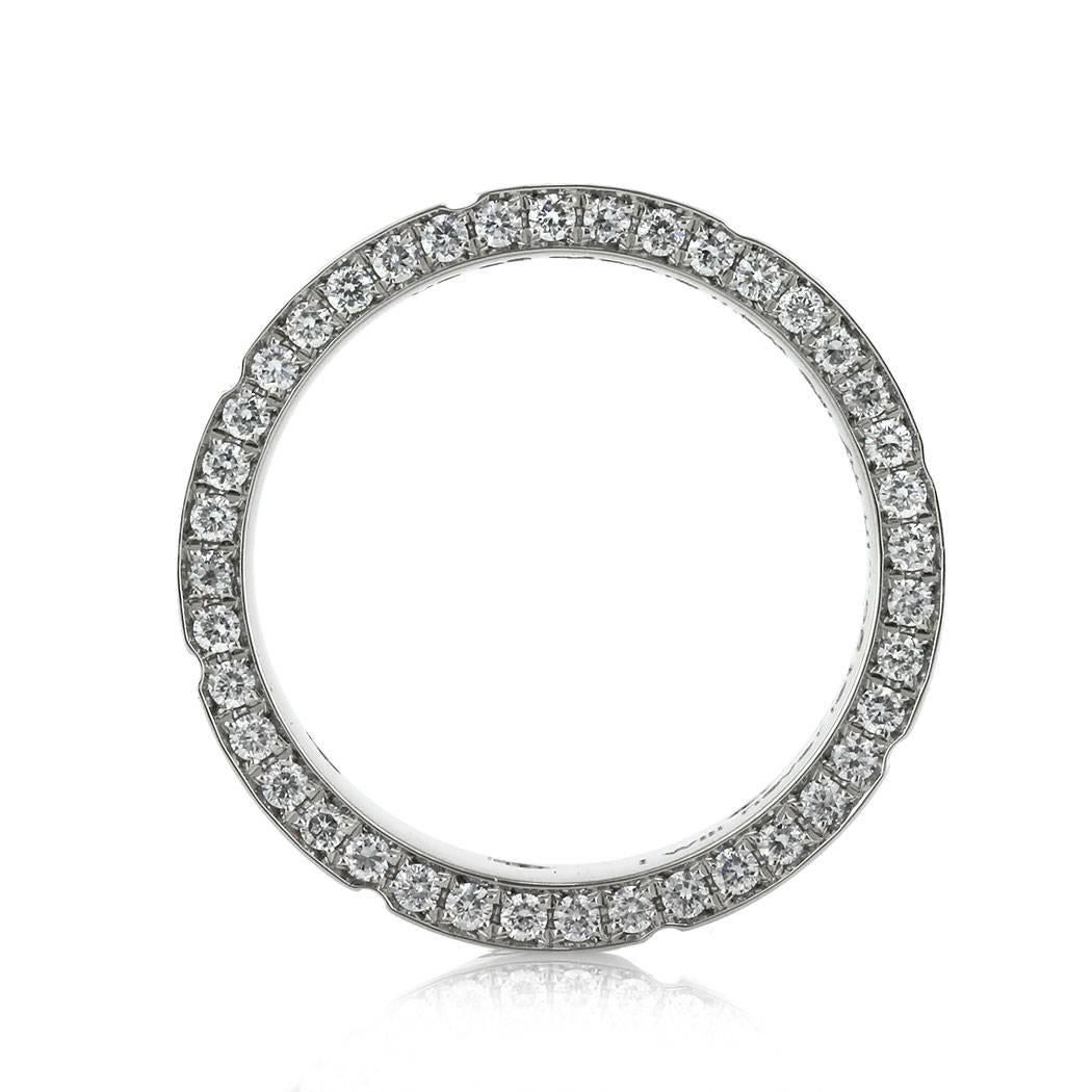 Mark Broumand 1,20 Karat runder Brillantschliff Diamant Ewigkeitsring (Moderne) im Angebot