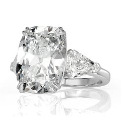 Mark Broumand 12.12 Carat Old Mine Cut Diamond Engagement Ring