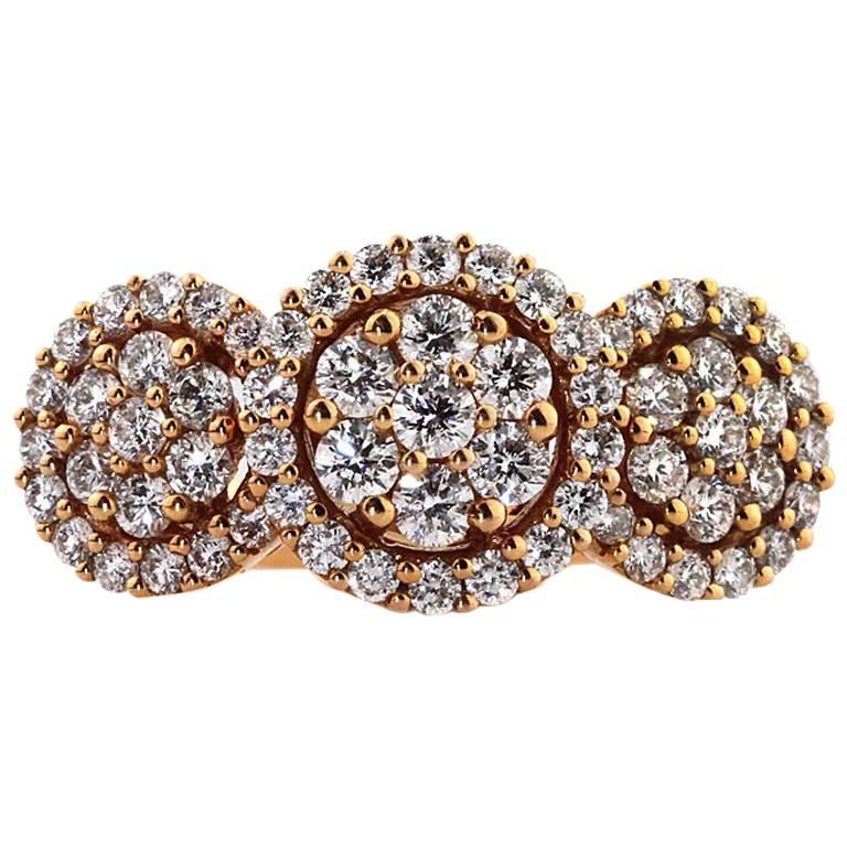 Mark Broumand 1.25 Carat Rose Gold Round Brilliant Cut Diamond Ring Masterpiece