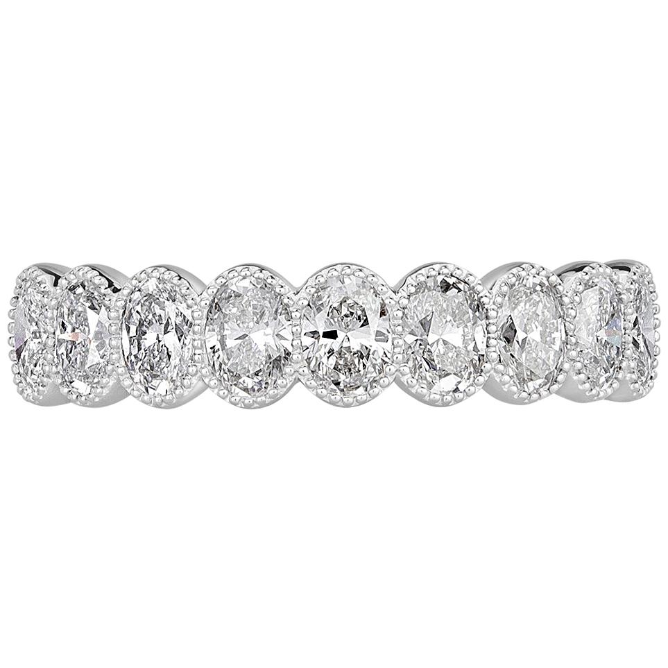 Mark Broumand 2.00 Carat Round Brilliant Cut Diamond Eternity Band For ...