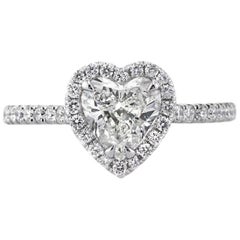Mark Broumand 1.40 Carat Heart Shaped Diamond Engagement Ring