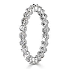 Mark Broumand 1.40 Carat Round Brilliant Cut Diamond Eternity Band