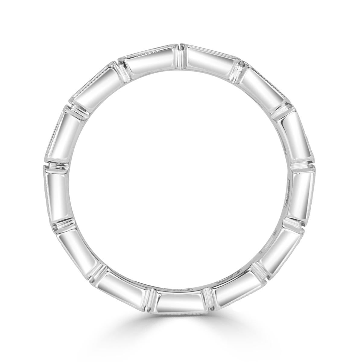 platinum baguette eternity ring