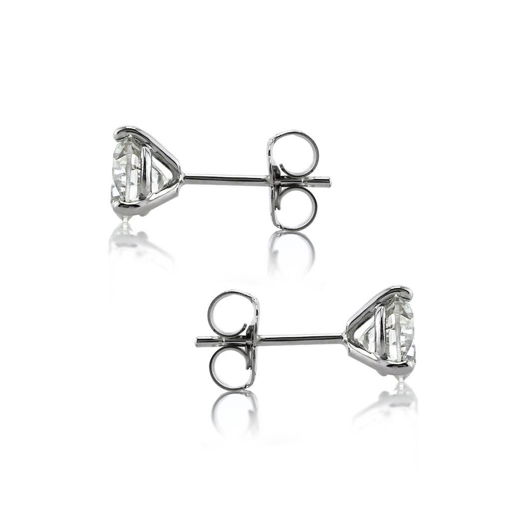 martini cut diamond earrings