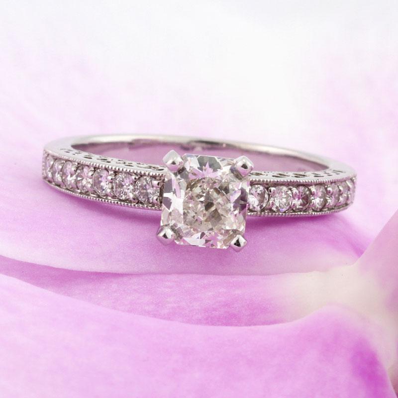 Mark Broumand 1.44 Carat Radiant Cut Diamond Engagement Ring In New Condition For Sale In Los Angeles, CA