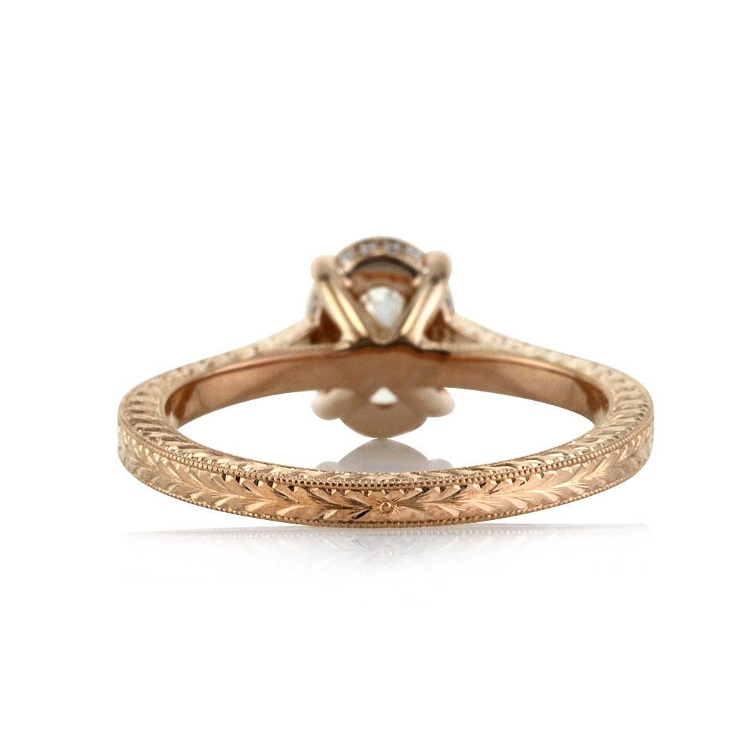 Women's or Men's Mark Broumand 1.45 Carat Oval Cut Diamond Engagement Ring