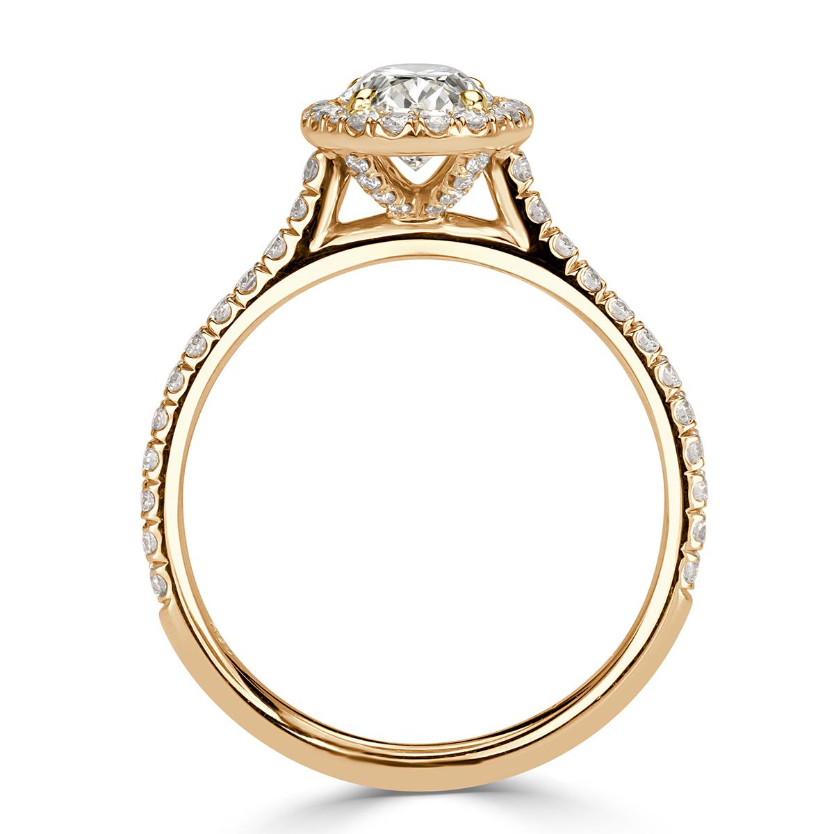 Mark Broumand 1.50 Carat Oval Cut Diamond Engagement Ring In New Condition In Los Angeles, CA