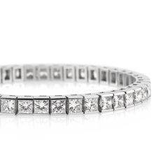 Mark Broumand Pulsera de diamantes talla princesa de 15,35 quilates