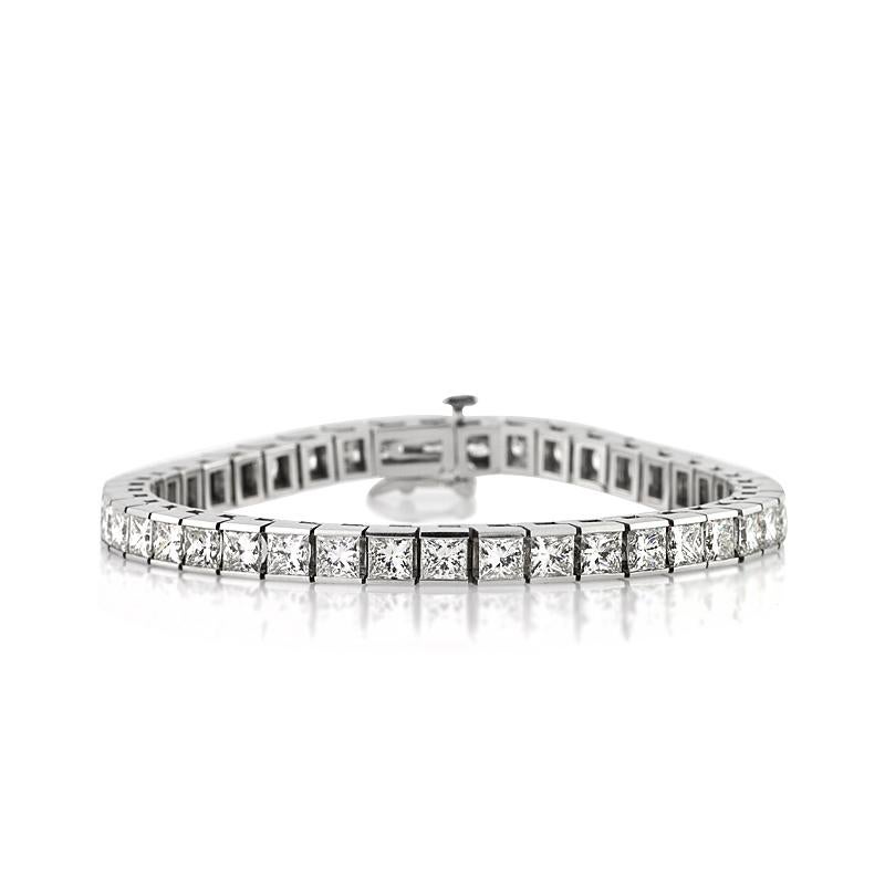 Mark Broumand 15,35 Karat Diamantarmband mit Prinzessinnenschliff (Moderne) im Angebot