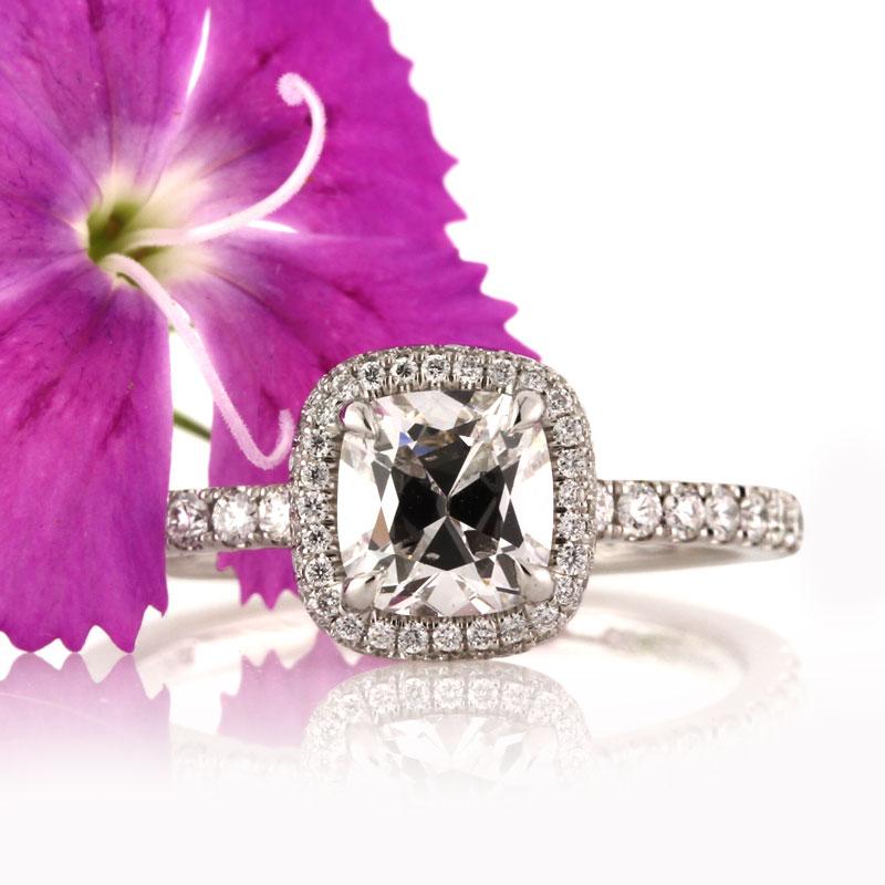 Mark Broumand 1.55 Carat Old Mine Cut Diamond Engagement Ring 1