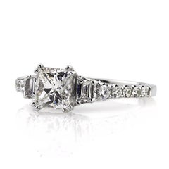 Mark Broumand, bague de fiançailles avec diamant taille princesse de 1,73 carat