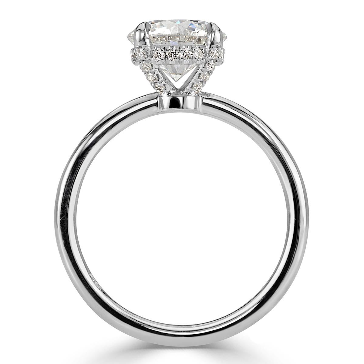 Verlobungsring Mark Broumand 1,73 Karat runder Diamant im Brillantschliff für Damen oder Herren im Angebot