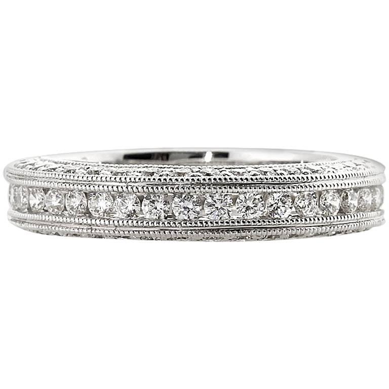 Eternity Band Mark Broumand 1,75 Karat runder Diamant im Brillantschliff