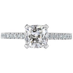 Mark Broumand 1.76 Carat Old Mine Cut Diamond Engagement Ring