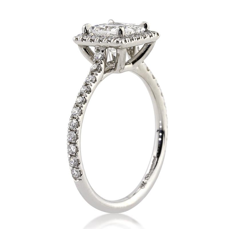 Mark Broumand 1.85 Carat Princess Cut Diamond Engagement Ring In New Condition For Sale In Los Angeles, CA