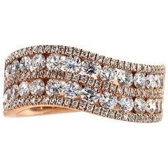 Ring aus Roségold mit 1,85 Karat rundem Diamanten im Brillantschliff von Mark Broumand