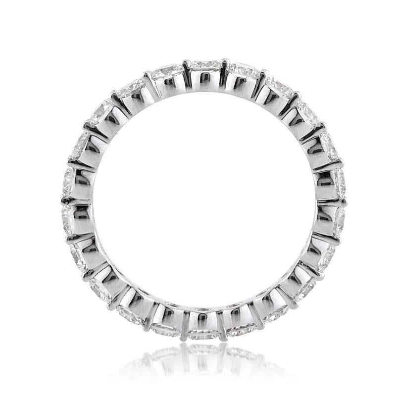 Modern Mark Broumand 2.00 Carat Round Brilliant Cut Diamond Eternity Band For Sale