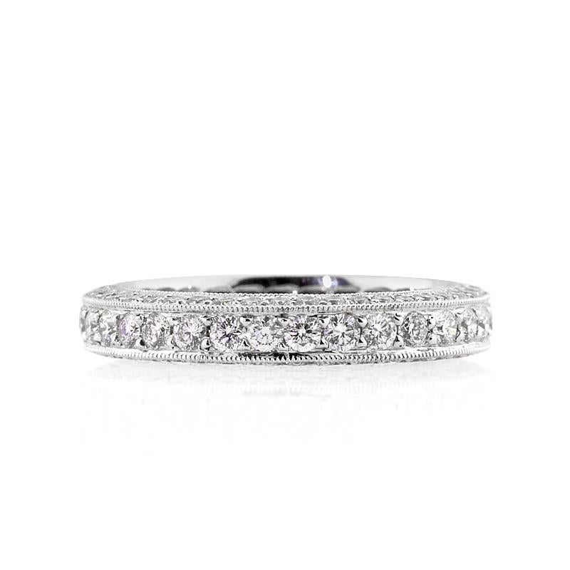 Round Cut Mark Broumand 2.00 Carat Round Brilliant Cut Diamond Eternity Band For Sale