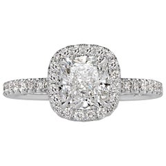 Mark Broumand 2.07 Carat Cushion Cut Diamond Engagement Ring