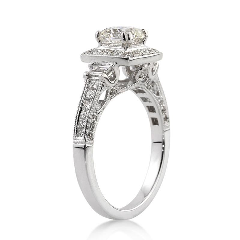 Anello di fidanzamento con diamante brillante a cuscino da 2,10 carati di Mark Broumand In condizioni Nuovo in vendita a Los Angeles, CA