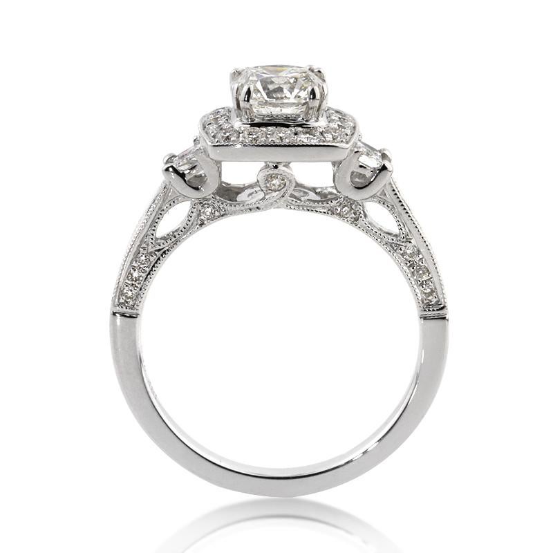 Women's or Men's Mark Broumand 2.10 Carat Cushion Brilliant Diamond Engagement Ring For Sale