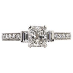 Mark Broumand 2.17 Carat Radiant Cut Diamond Engagement Ring