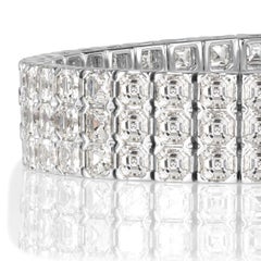 Armband von Broumand mit 21,72 Karat Diamanten im Asscher-Schliff