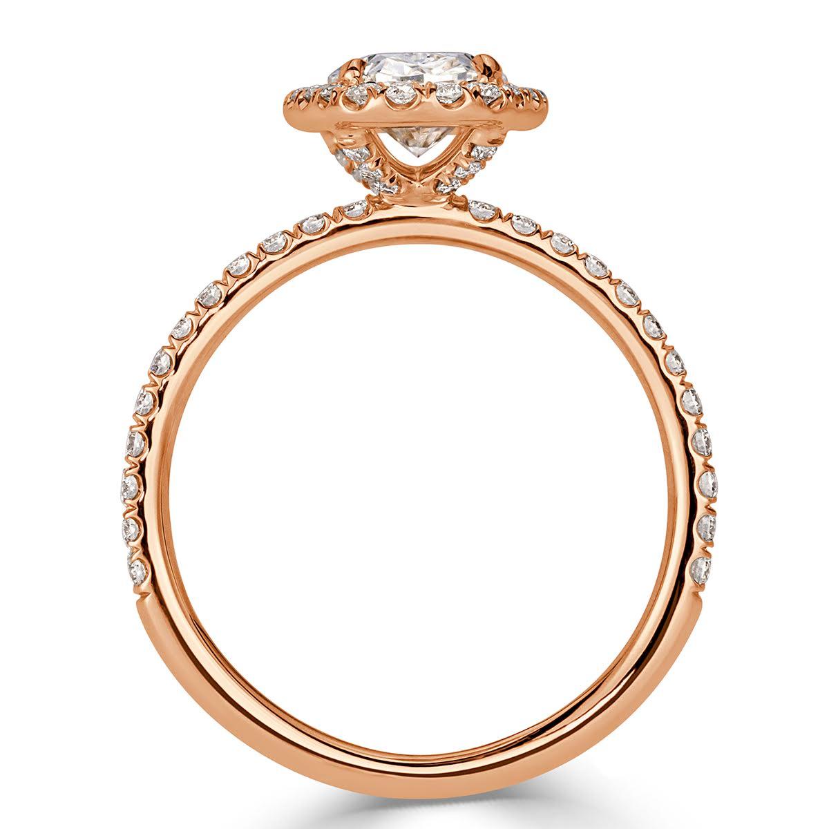 Women's or Men's Mark Broumand 2.18 Carat Oval Cut Diamond Engagement Ring