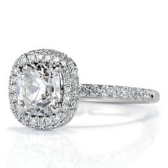 Mark Broumand 2.20 Carat Old Mine Cut Diamond Engagement Ring