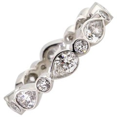 Mark Broumand 2.20 Carat Pear Shaped Diamond Eternity Band