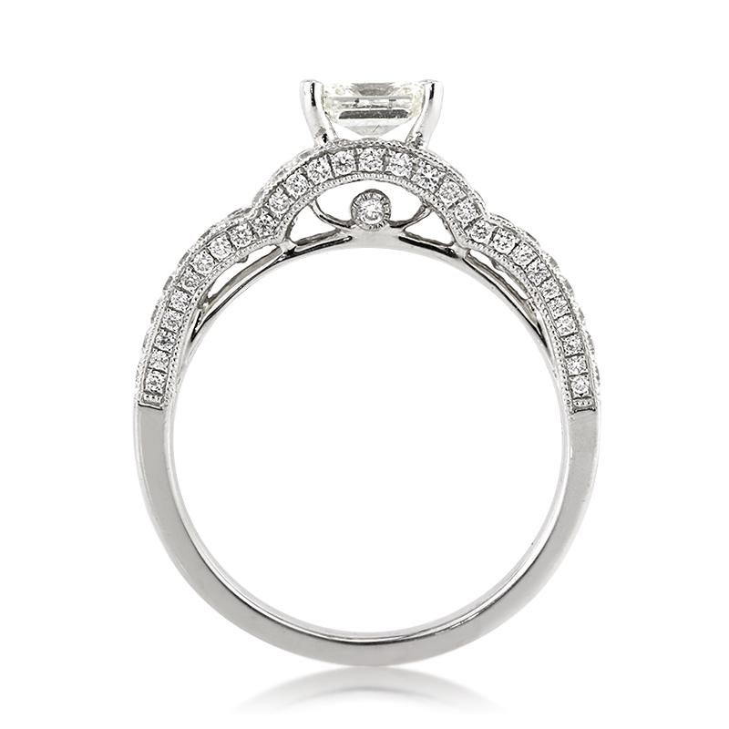Women's or Men's Mark Broumand 2.29 Carat Radiant Cut Diamond Engagement Ring