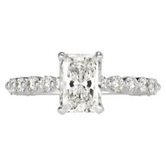 Mark Broumand 2.30 Carat Radiant Cut Diamond Engagement Ring