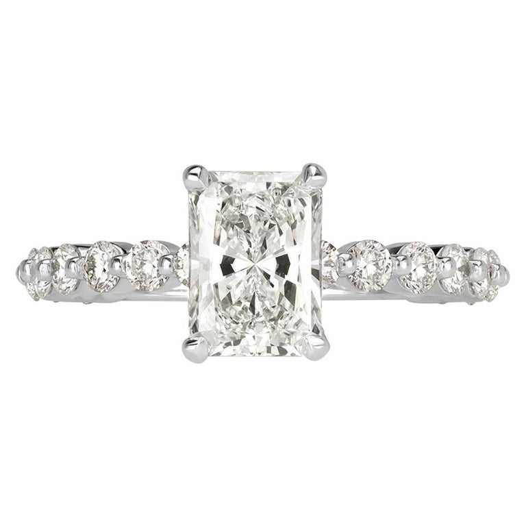 Mark Broumand 2.30 Carat Radiant Cut Diamond Engagement Ring For Sale ...