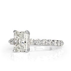 Mark Broumand 2.30 Carat Radiant Cut Diamond Engagement Ring