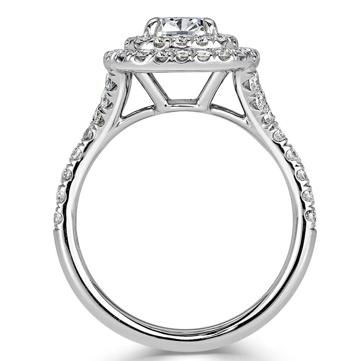 Women's or Men's Mark Broumand 2.31 Carat Cushion Cut Diamond Engagement Ring