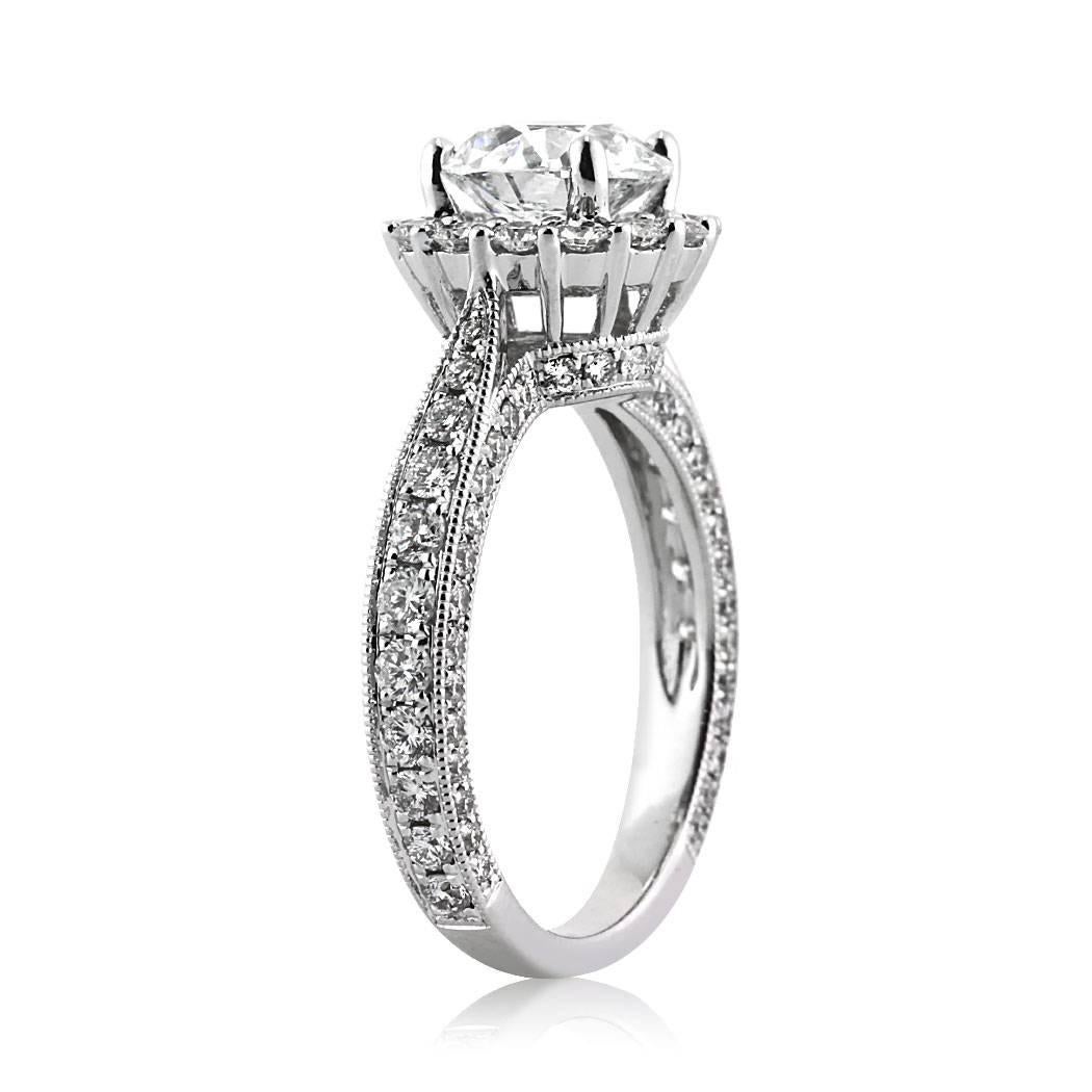 Edwardian Mark Broumand 2.31 Carat Old European Cut Diamond Engagement Ring